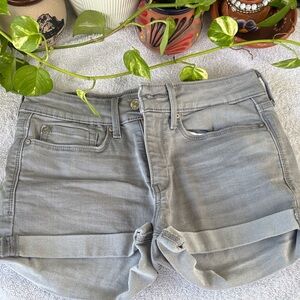Levi's Light Gray Women's Jean Shorts